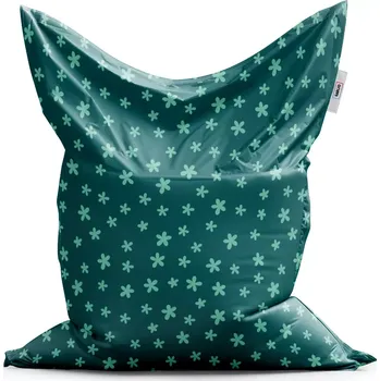 Sedací pytel Sablio Sedací vak Classic Zelené hvězdy - 150x100 cm