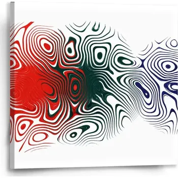 Obraz Sablio Obraz Dvoubarevná abstrakce - 50x50 cm