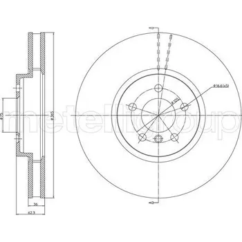 Brzdový kotouč Brzdový kotouč CIFAM (800-1030C)