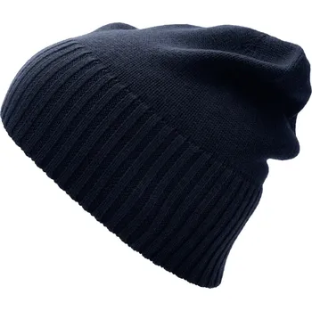 Čepice Kaleb | Tmavě modrá čepice Kane z merino vlny - Fawler