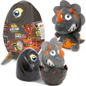 MEGA JAJOZAURUS, LÁVOVÝ NIČITEL INFERNO, 26 CM, ČERNÝ