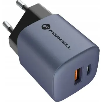 Rychlá nabíječka Forcell F-Energy USB-C USB-A 33W PD QC4.0 GaN 20V černá
