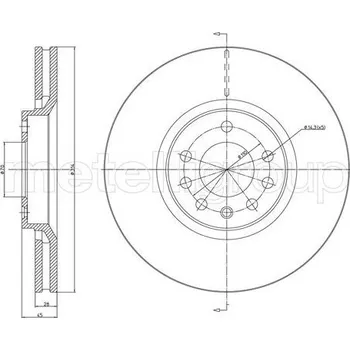 Brzdový kotouč Brzdový kotouč CIFAM (800-1353C)