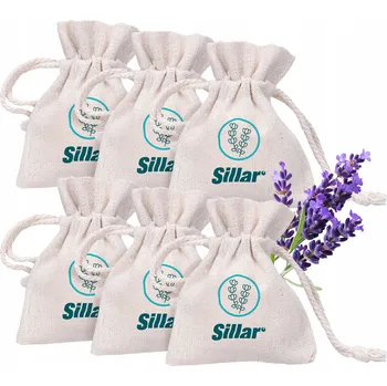 Osvěžovač vzduchu Lněný sáček Sillar do skříně, vůně levandule, sada 6 ks, osvěžovač