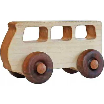 Dřevěná hračka Dřevěný autobus, dřevěná hračka na kolečkách