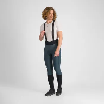 Cyklistické kalhoty SPORTFUL Cyklistické kalhoty dlouhé s laclem - SUPERGIARA - zelená/černá