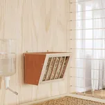 ZBXL Seník pro králíky 25 x 18,5 x 20,5 cm masivní jedlové dřevo