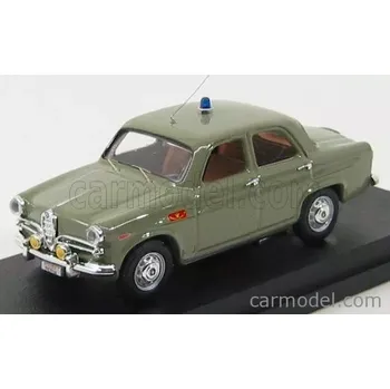 autíčko Rio-models Alfa romeo Giulietta Polizia Reparto Mobile 1955 1:43 Vojenská Zelená
