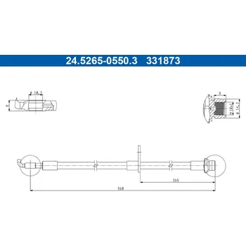 Brzdová hadice Brzdová hadice ATE 24.5265-0550.3