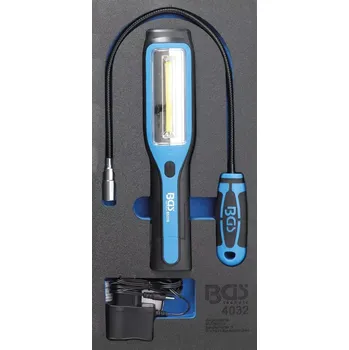 Svítilna Nářaďový modul 1/3 - BGS104032 Aku LED lampa 3W COB s magnetem (BGS104032) (aku lampa, magnetický teleskop. vytahovák, rozměry 189 × 408 × 32 mm)