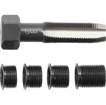 Sada nářadí Vložkovací sada BGS100150 pro opravu závitů zapalovacích svíček M14 x 1,25 mm (5 dílů) (BGS100150) (Vložkovací sada BGS100150 obsahuje pět dílů pro opravu závitů zapalovacích svíček M14 x 1,25 mm a umožňuje rychlou renovaci poškozených závitů. Sada je vho