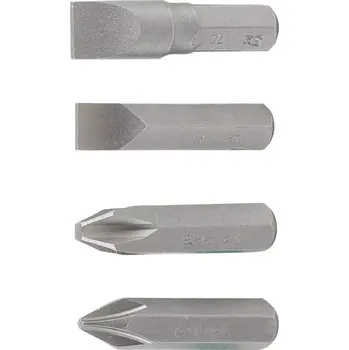 Dílna šroubovací bity 5/16" pro úderový šroubovák BGS100710 (Sada 4 díly). BGS 711 (BGS100711) (Sada čtyř šroubovacích bitů 5/16&quot; je určena pro úderový šroubovák BGS100710 a umožňuje efektivní práci s pevně utaženými šrouby. Bity jsou vyrobeny z odolného m