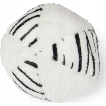 Hračka pro psa Plyšový míček pro psy Karlie 11 cm s pískadlem - Hračka Zebra Safari