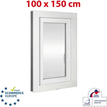 Okno TROCAL 100x150 cm bílá P 100x150 cm