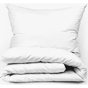 Povlečení Bavlněné povlečení Bílé Zapínání: knoflík, Velikost polštáře: 50x70, Velikost přikrývky: 140x220