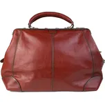 KATANA Luxusní dámská kožená kabelka Orleans Hnědá