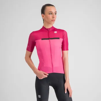 cyklistický dres SPORTFUL Cyklistický dres s krátkým rukávem - PISTA W - cyklámenová