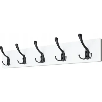 Věšák Šatní ramínko ze dřeva Furniteco, bílý