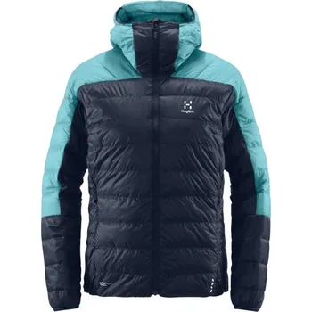 Dámská péřová bunda Haglöfs L.I.M Down Hood - tm.modrá/sv.modrá Velikost: L