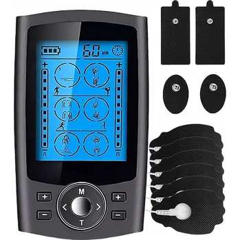 Masážní přístroj ELEKTROSTIMULÁTOR SVALŮ BŘIŠNÍCH SVALŮ ELEKTRODY MASÁŽNÍ PŘÍSTROJ COMBO 36 REŽIMŮ