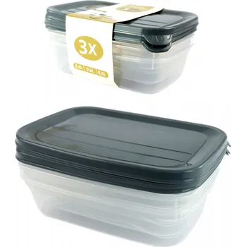 Dóza na potraviny Nádoby na potraviny BOX KATEX 3 ks 0,6 l Sada hermetických dóz