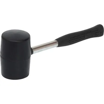 Kladivo Kladivo pryžové 65mm, 450g, černá pryž, kovová rukojeť, XL-TOOLS