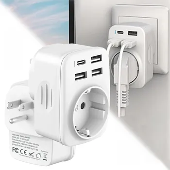 PL-UK EU Adaptér do zásuvky Zásuvková redukce Polsko Anglie Kypr