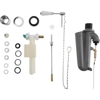 Umyvadlo Kerasan THE NEW YORKER splachovací mechanismus s řetízkem, chrom 759290