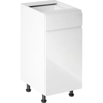 Kuchyňská skříňka Spodní kuchyňská skříňka AURORA D40S1, pravá, bílá lesk