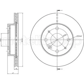 Brzdový kotouč Brzdový kotouč CIFAM (800-1165)