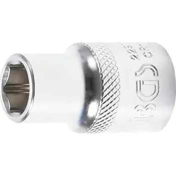 Nástrčná hlavice šestihranná 12,5 mm (1/2“) 11 mm (BGS1022911) (Nástrčná hlavice šestihranná 12,5 mm (1/2") s průměrem 11 mm je určena pro práci s ráčnou a šroubovacími nástroji v dílně i garáži. Chrom-vanadiová ocel zajišťuje dlouhou životnost a spo