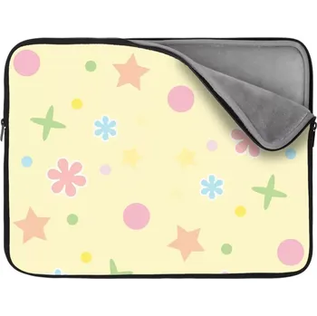 pouzdro na notebook Sablio Obal na notebook Květiny na žluté - 17"