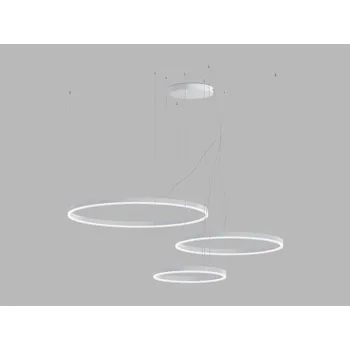 Svítidlo LED2 LED2 Závěsné svítidlo CIRCLE SET 3 P-Z, W DALI TW/PUSH TW 136W 3000K-4000K bílá - LED2 Lighting LED2 3274751DTW
