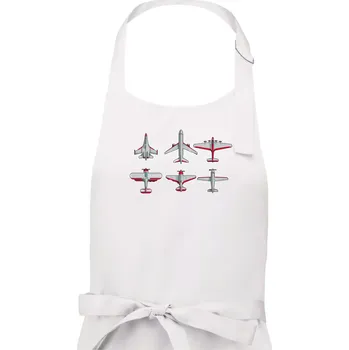 Kuchyňská zástěra Letadlo modelář - Dámská zástěra na vaření - Univerzální velikost ( Bílá )