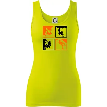 Dámské tričko Quatro climb - Dámské tílko - M ( Limetková )