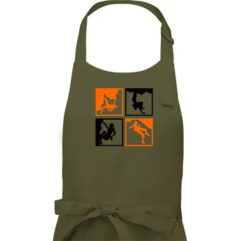 Kuchyňská zástěra Quatro climb - Pánská zástěra na vaření - Univerzální velikost ( Khaki )