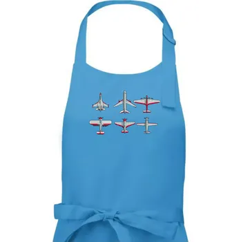 Kuchyňská zástěra Letadlo modelář - Dámská zástěra na vaření - Univerzální velikost ( Světlý tyrkys )
