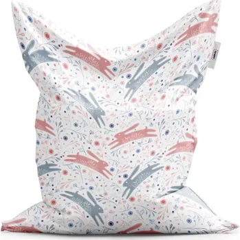 Sedací pytel Sablio Sedací vak Folklórní zajíčci - 150x100 cm