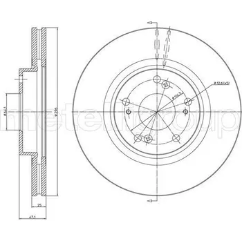 Brzdový kotouč Brzdový kotouč CIFAM (800-1324C)