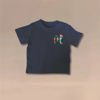 Dětské tričko ( Bio bavlna ) vánoční s iniciálou Barva: Černá, Velikost pro dítě: 146 (10 let)