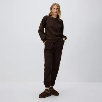 Reserved - Úpletové kalhoty - tmavě hnědá - 884GA-89M - 884GA-89M-XL