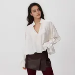 Reserved - Kraťasová sukně z umělé kůže - mahagonová - 336GF-93X - 336GF-93X-XL