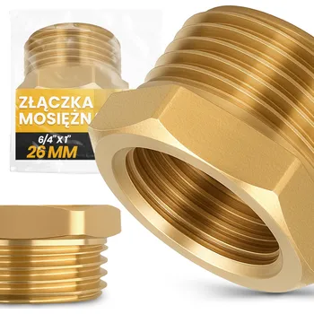Fitinka MOSAZNÁ REDUKCE 6/4x1 GZxGW Vsuvka Nátrubek Redukční Spojka Ru GE-T