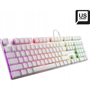 Klávesnice SHARKOON PUREWRITER TKL KALIH BLUE US RGB LOW PRO mechanická klávesnice