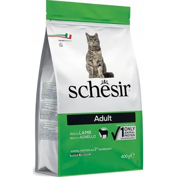 Krmivo pro kočku Schesir Suché krmivo pro dospělé kočky s jehněčím masem 400g