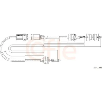 Spojkové lanko Tazne lanko, ovladani spojky COFLE (15.1233)