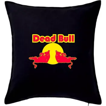 Polštář Dead Bull - Polštář 50x50 - 50x50 - Pouze potah ( Černá )