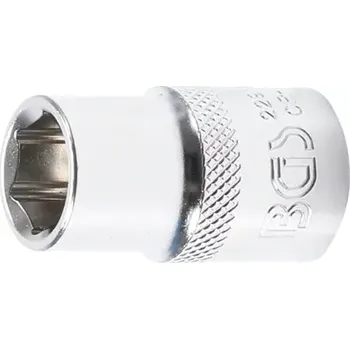Nástrčná hlavice šestihranná 12,5 mm (1/2“) 13 mm (BGS1022913) (Nástrčná hlavice šestihranná 12,5 mm (1/2&quot;) s rozměrem 13 mm je určena pro práci s ráčnou nebo momentovým klíčem a přesně padne na šrouby i matice. Robustní konstrukce zajišťuje dlouhou 