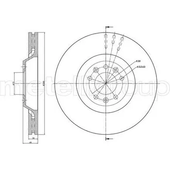 Brzdový kotouč Brzdový kotouč CIFAM (800-793C)
