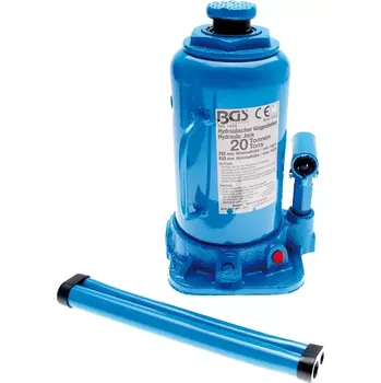 Hever zvedák hydraulický 20 tun (panenka) (BGS101974) (Hydraulický zvedák s nosností 20 tun umožňuje snadné zvedání těžkých vozidel, kompaktní konstrukce a robustní provedení zajišťují spolehlivý provoz v dílně i na cestách.)